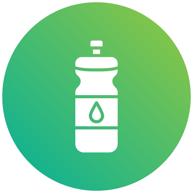 Ilustración del diseño del icono vectorial de la botella de agua