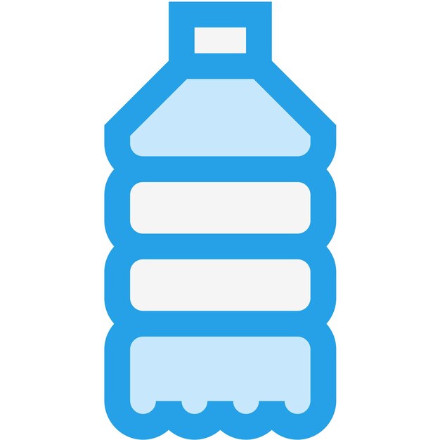 Ilustración del diseño del icono vectorial de la botella de agua