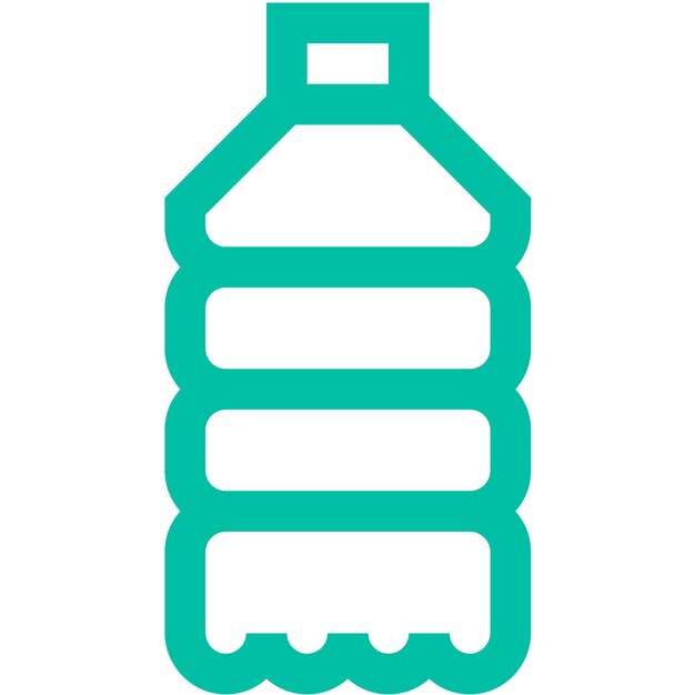 Ilustración del diseño del icono vectorial de la botella de agua