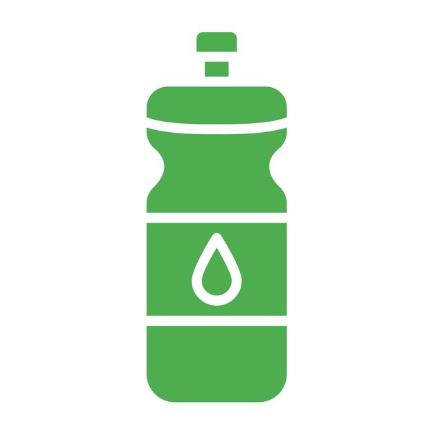 Ilustración del diseño del icono vectorial de la botella de agua