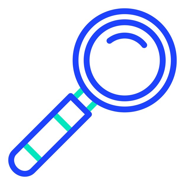 Ilustración del diseño del icono vectorial de búsqueda
