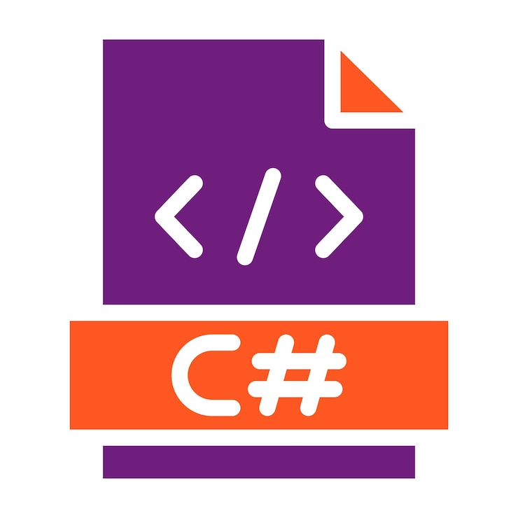 Vector ilustración del diseño del icono vectorial de c sharp