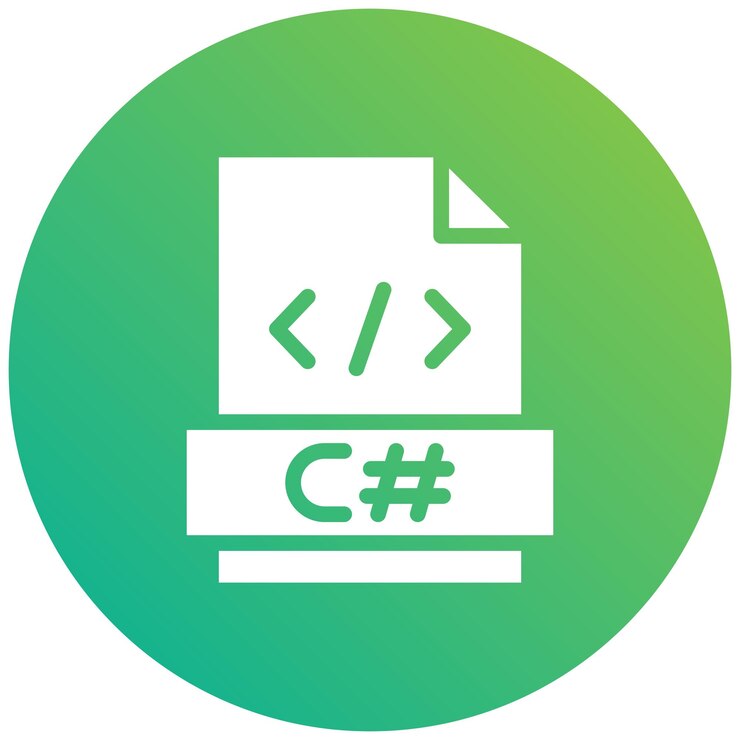 Vector ilustración del diseño del icono vectorial de c sharp