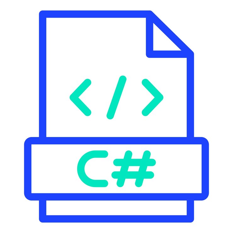 Vector ilustración del diseño del icono vectorial de c sharp