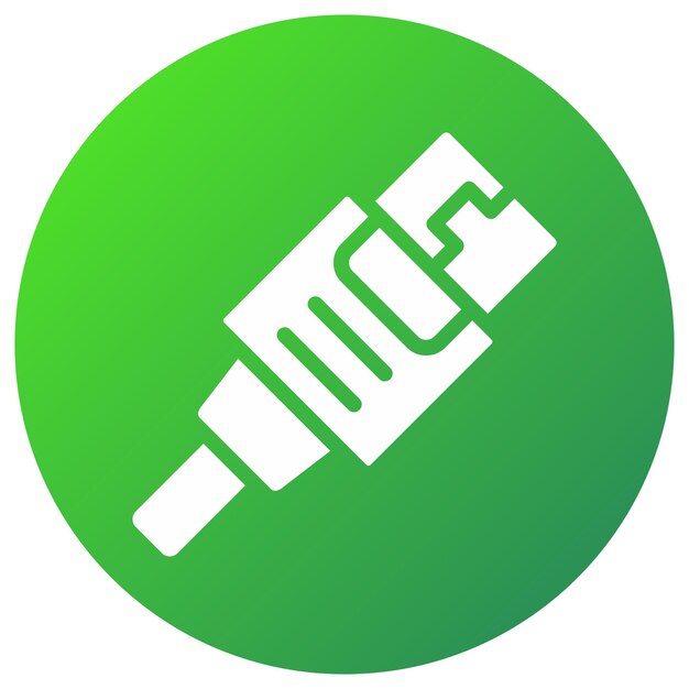 Ilustración del diseño del icono vectorial del cable USB