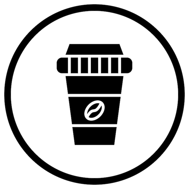 Ilustración del diseño del icono vectorial del café