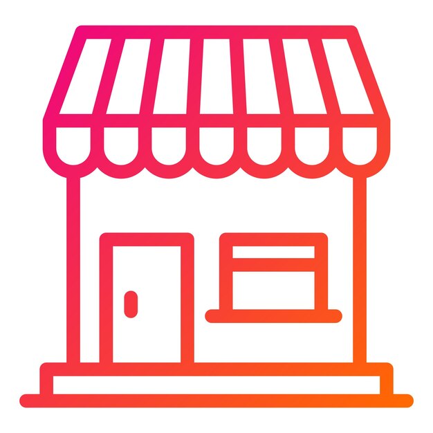 Ilustración del diseño del icono vectorial de la cafetería