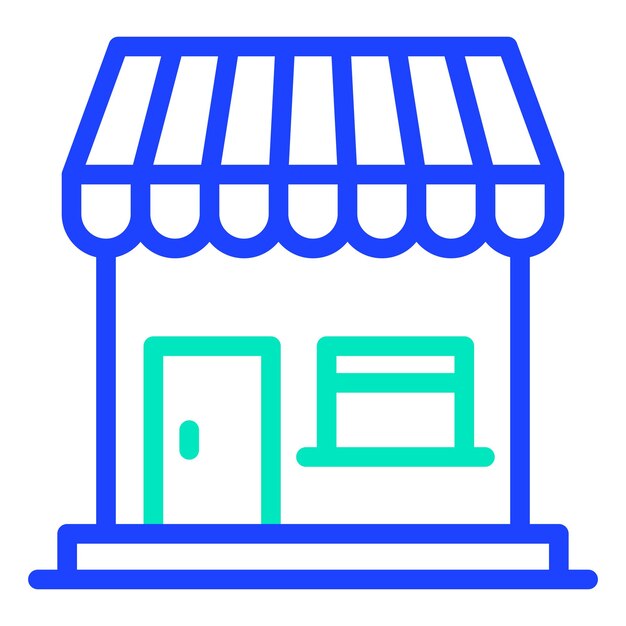 Ilustración del diseño del icono vectorial de la cafetería