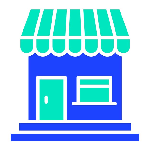 Ilustración del diseño del icono vectorial de la cafetería