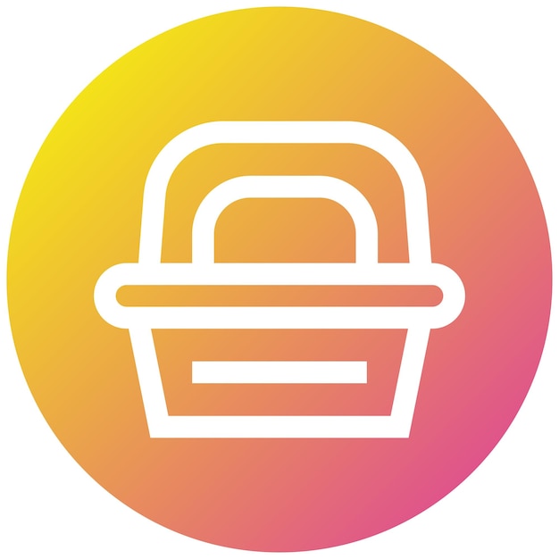 Ilustración del diseño del icono vectorial de la caja de almuerzo