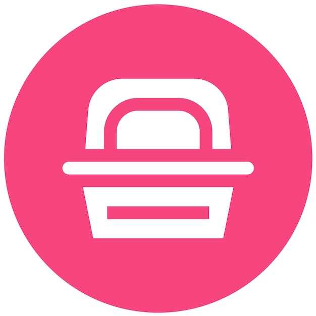 Ilustración del diseño del icono vectorial de la caja de almuerzo