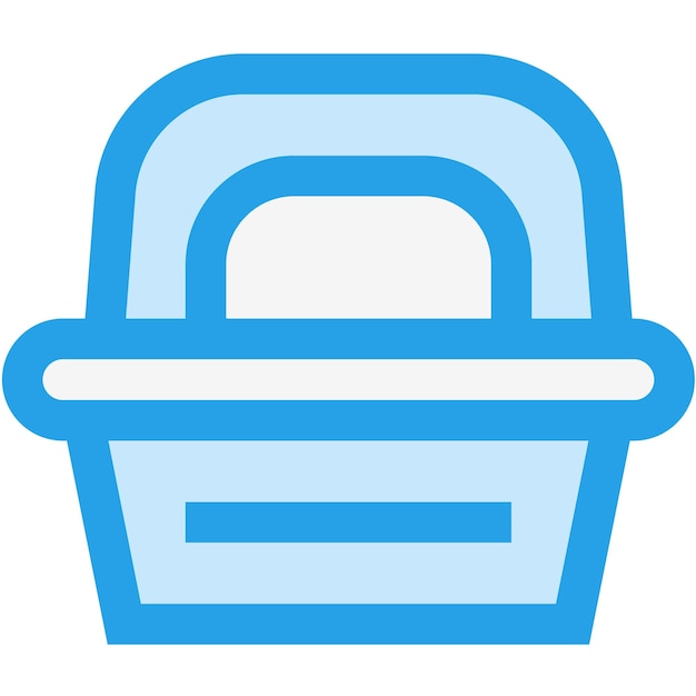 Ilustración del diseño del icono vectorial de la caja de almuerzo