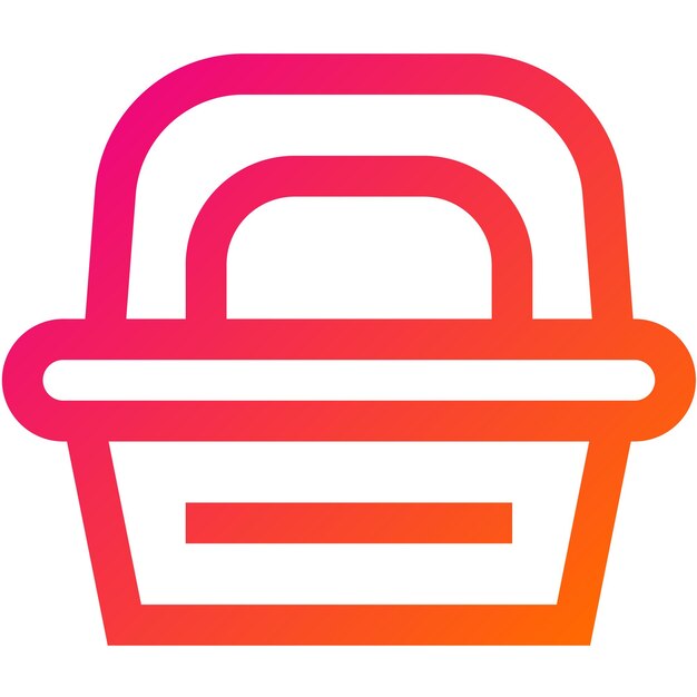 Ilustración del diseño del icono vectorial de la caja de almuerzo