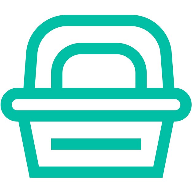 Ilustración del diseño del icono vectorial de la caja de almuerzo