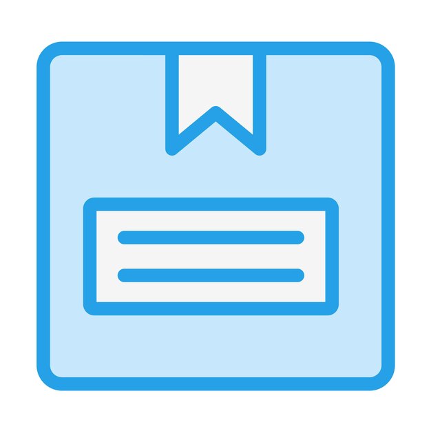 Ilustración del diseño del icono vectorial de la caja