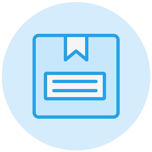 Ilustración del diseño del icono vectorial de la caja