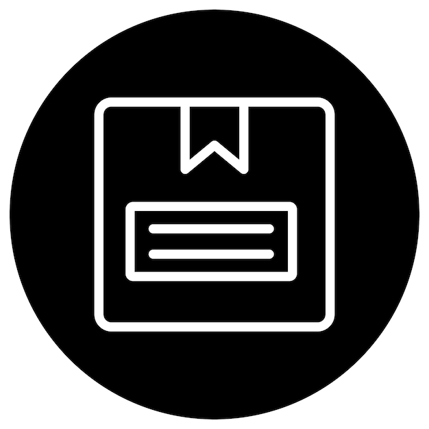 Ilustración del diseño del icono vectorial de la caja