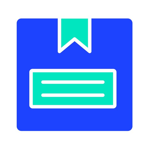 Ilustración del diseño del icono vectorial de la caja