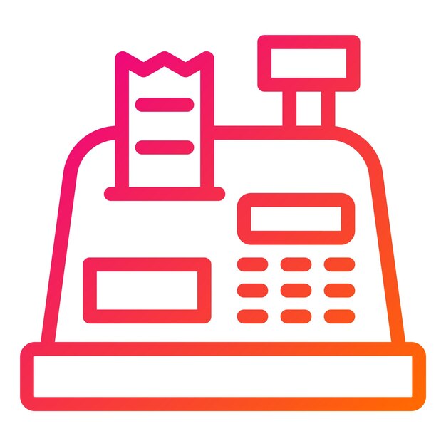 Ilustración del diseño del icono vectorial del cajero automático