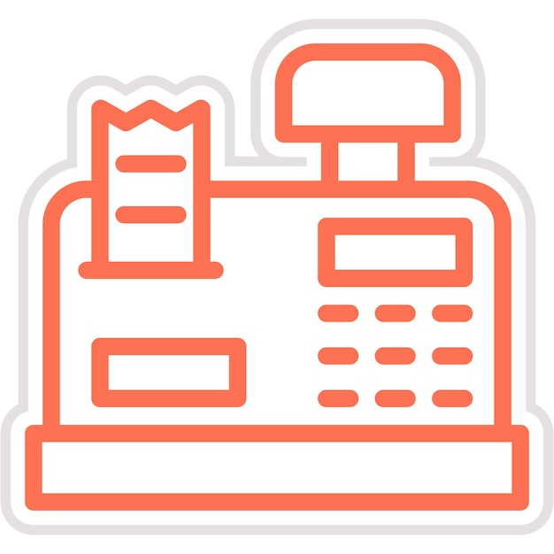 Ilustración del diseño del icono vectorial del cajero automático