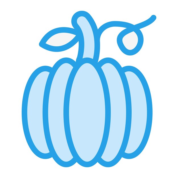 Ilustración del diseño del icono vectorial de la calabaza