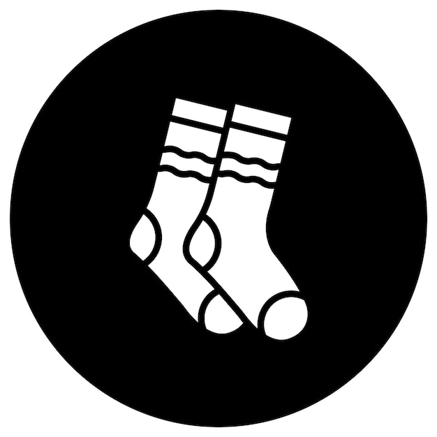 Ilustración del diseño del icono vectorial de los calcetines