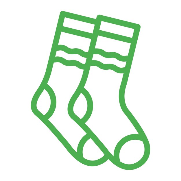 Ilustración del diseño del icono vectorial de los calcetines