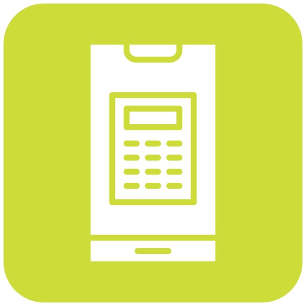 Ilustración del diseño del icono vectorial de la calculadora
