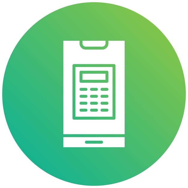 Ilustración del diseño del icono vectorial de la calculadora