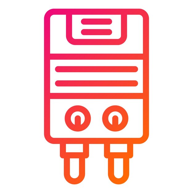 Ilustración del diseño del icono vectorial de la caldera