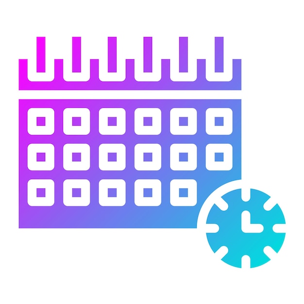 Ilustración del diseño del icono vectorial del calendario