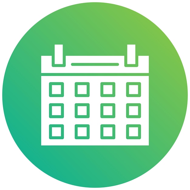 Ilustración del diseño del icono vectorial del calendario