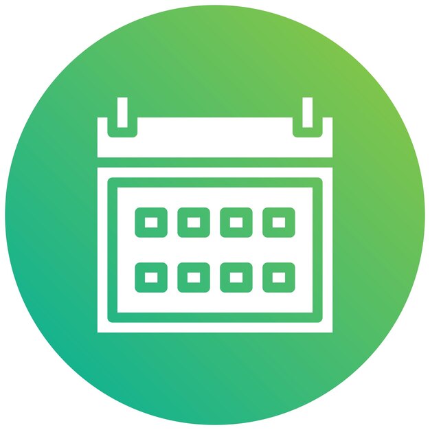 Ilustración del diseño del icono vectorial del calendario