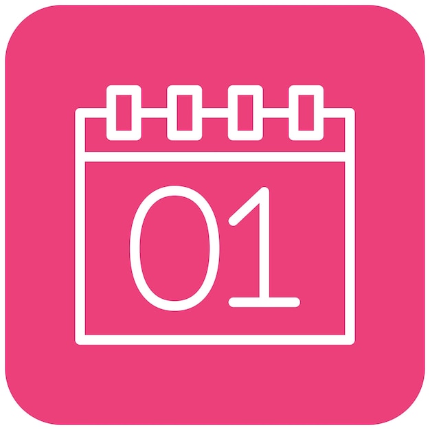 Ilustración del diseño del icono vectorial del calendario