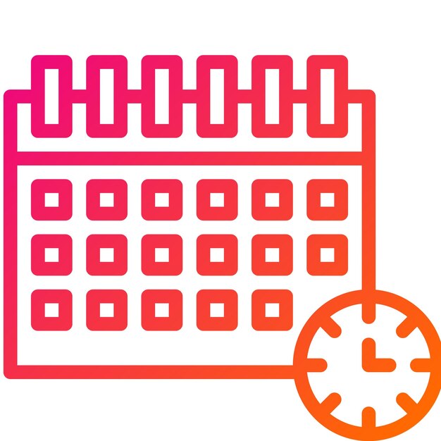Ilustración del diseño del icono vectorial del calendario