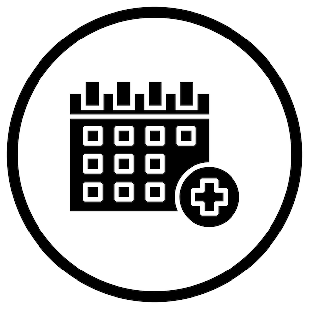 Ilustración del diseño del icono vectorial del calendario