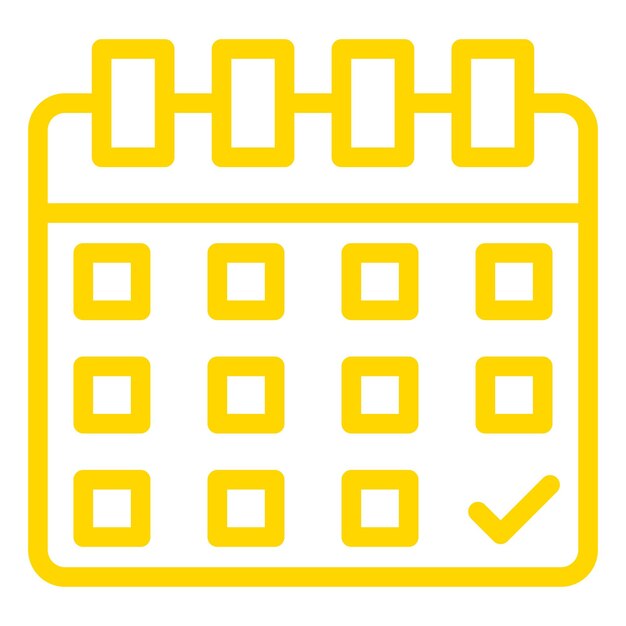 Ilustración del diseño del icono vectorial del calendario