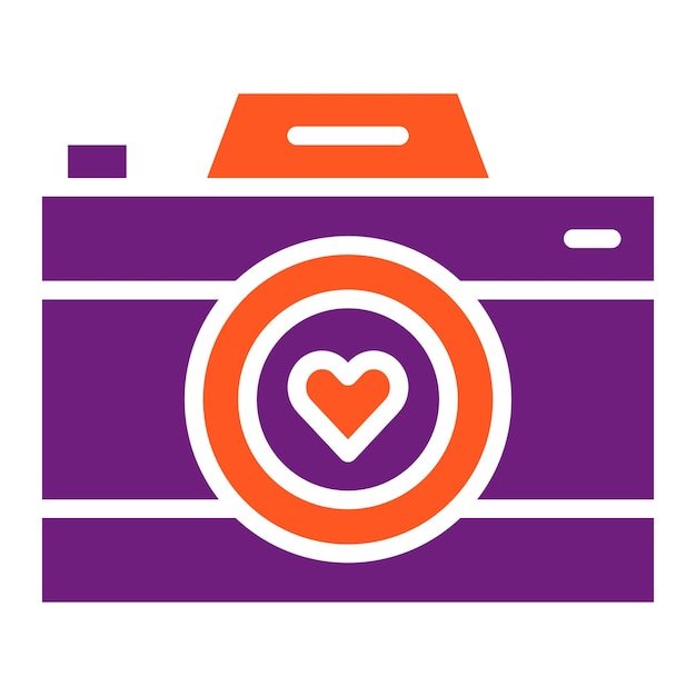 Ilustración del diseño del icono vectorial de la cámara
