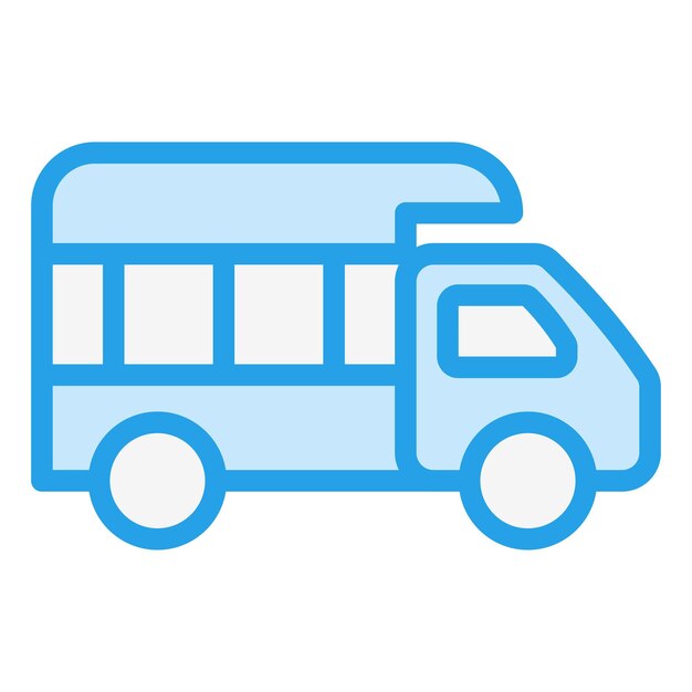 Ilustración del diseño del icono vectorial del camión