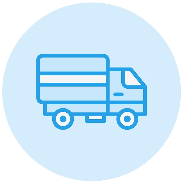 Ilustración del diseño del icono vectorial del camión