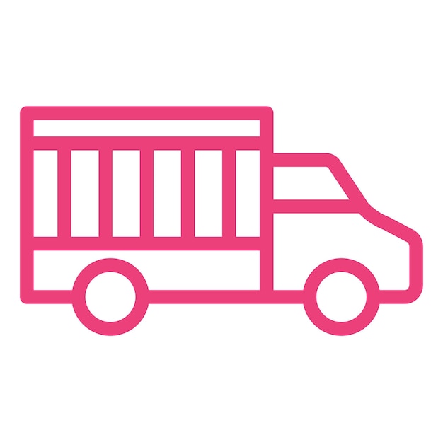 Ilustración del diseño del icono vectorial del camión