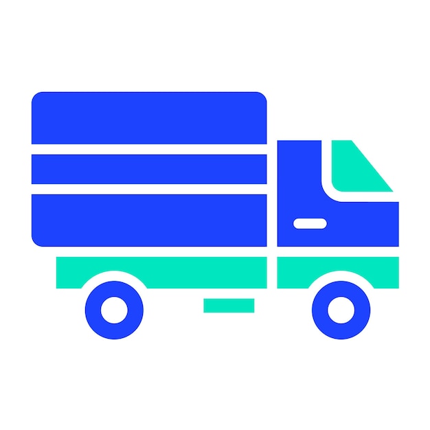Ilustración del diseño del icono vectorial del camión