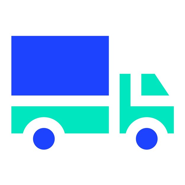 Ilustración del diseño del icono vectorial del camión
