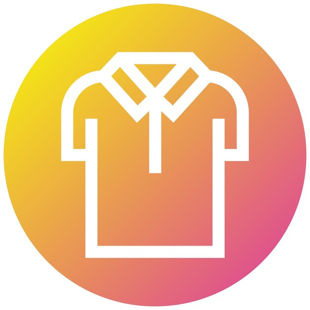 Ilustración del diseño del icono vectorial de la camisa
