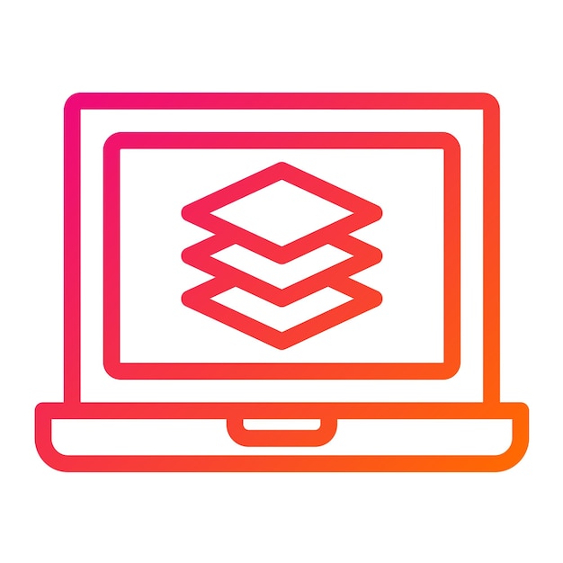 Ilustración del diseño del icono vectorial de capas