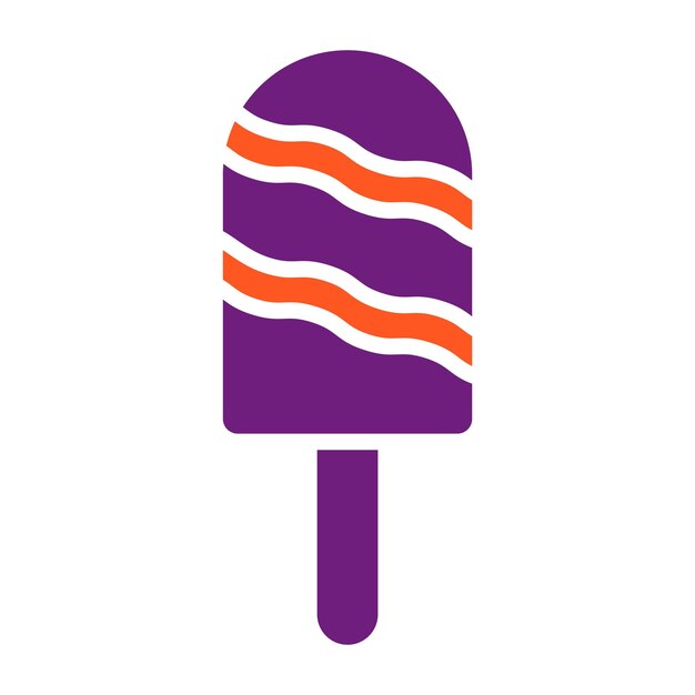 Ilustración del diseño del icono vectorial del caramelo de hielo