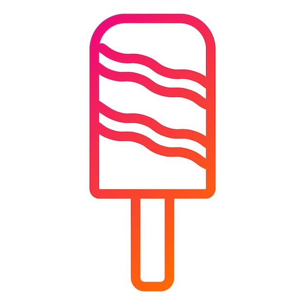 Ilustración del diseño del icono vectorial del caramelo de hielo