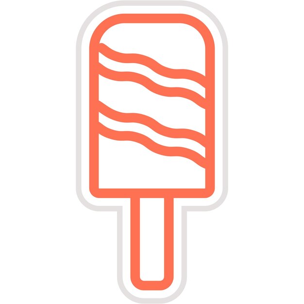 Ilustración del diseño del icono vectorial del caramelo de hielo