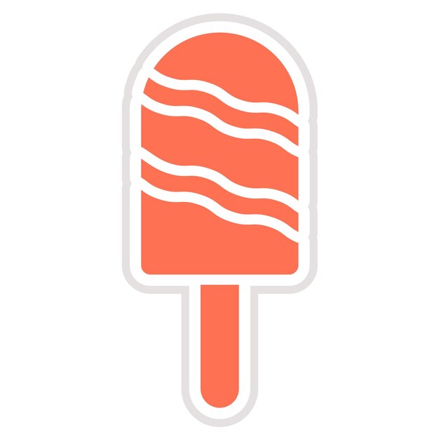 Ilustración del diseño del icono vectorial del caramelo de hielo