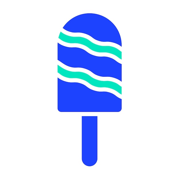 Ilustración del diseño del icono vectorial del caramelo de hielo